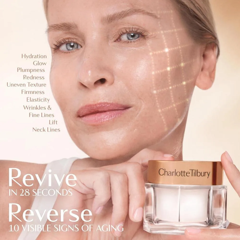 Charlotte Tilbury Crema Hidratante Facial Magic 50ml Enriquecida Con Vitaminas Y Péptidos