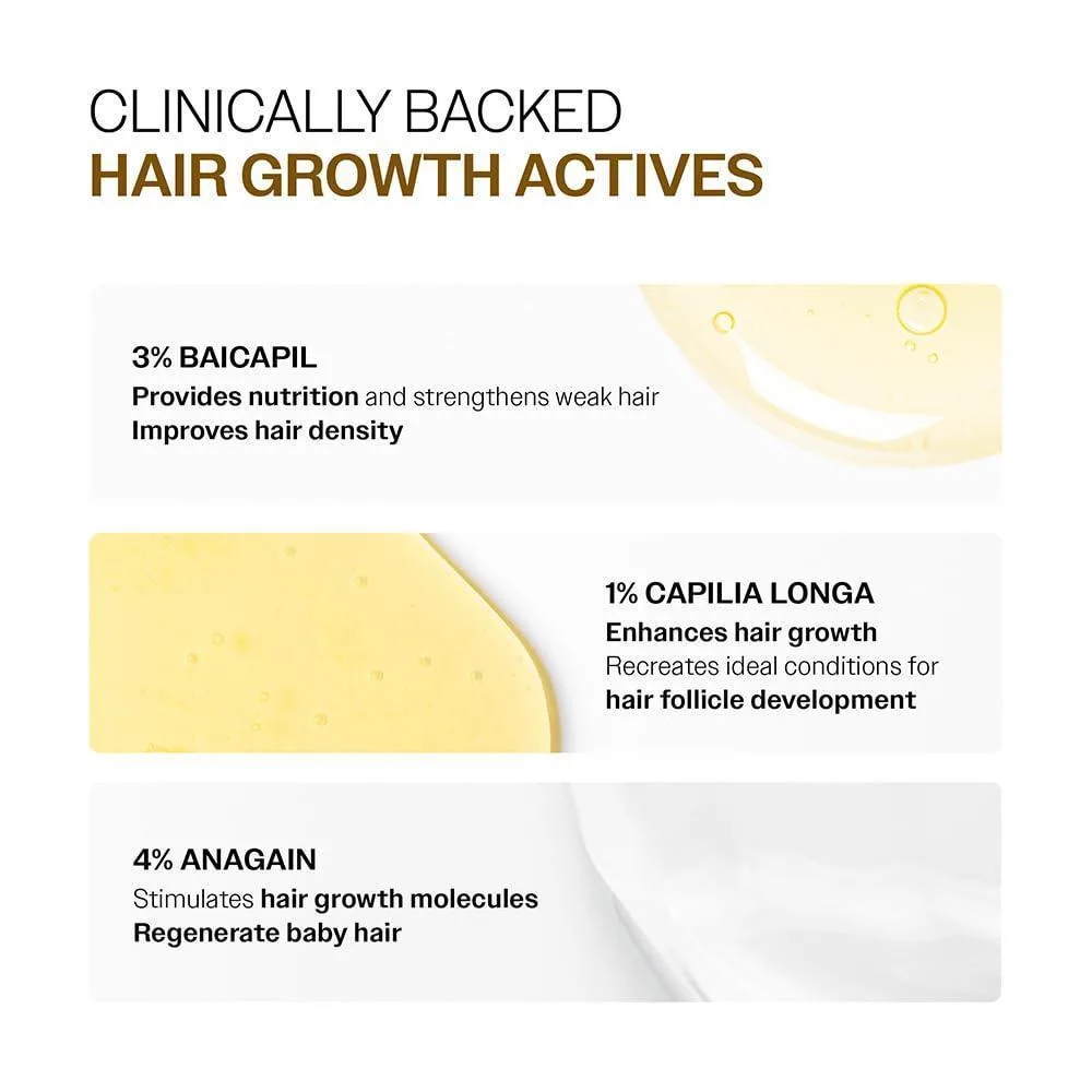 Bare Anatomy Suero Capilar Avanzado con Redensyl, Anagain, Baicapil y Capilia Longa para Caída del Cabello