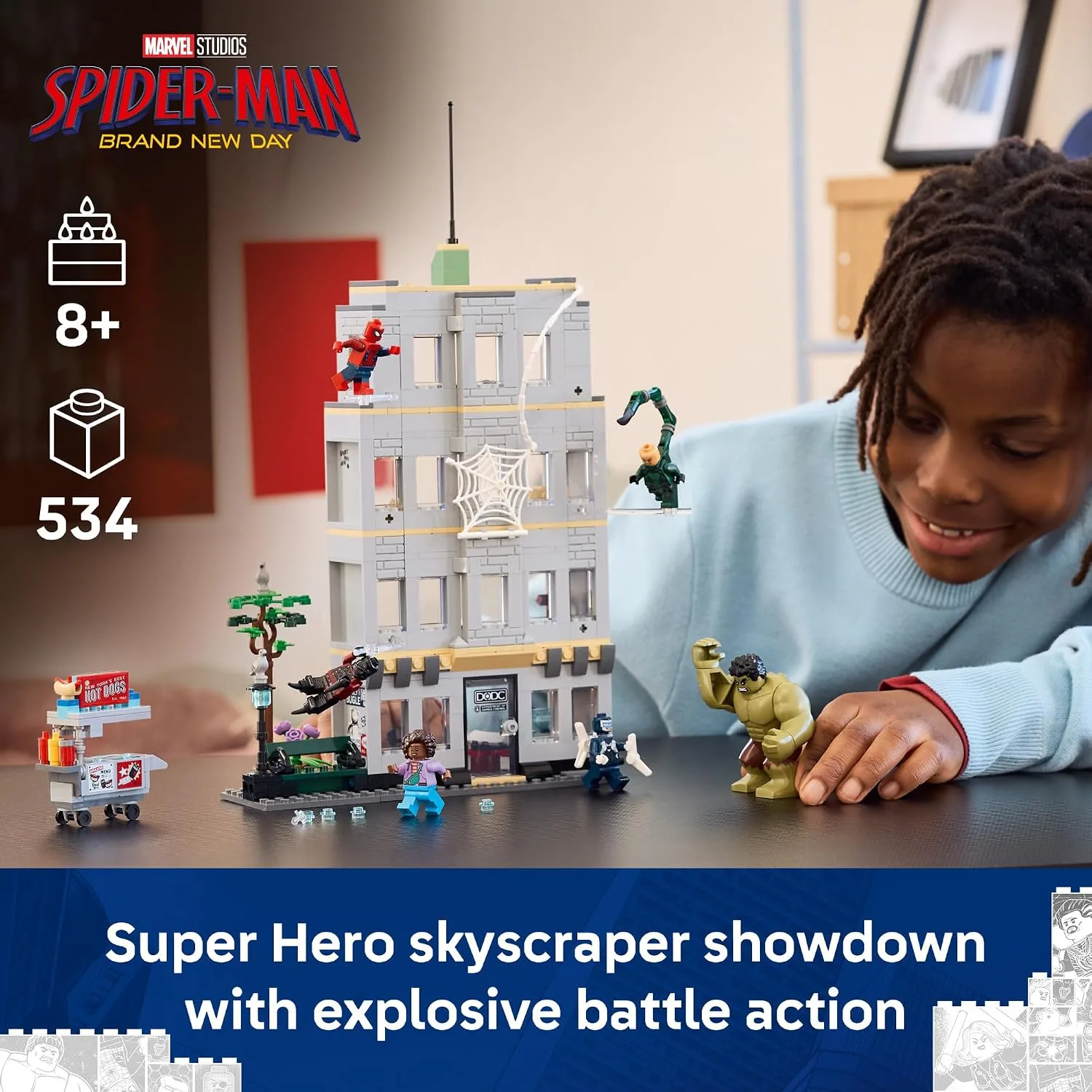 LEGO Marvel Spider-Man vs Hulk Epic Clash 76350