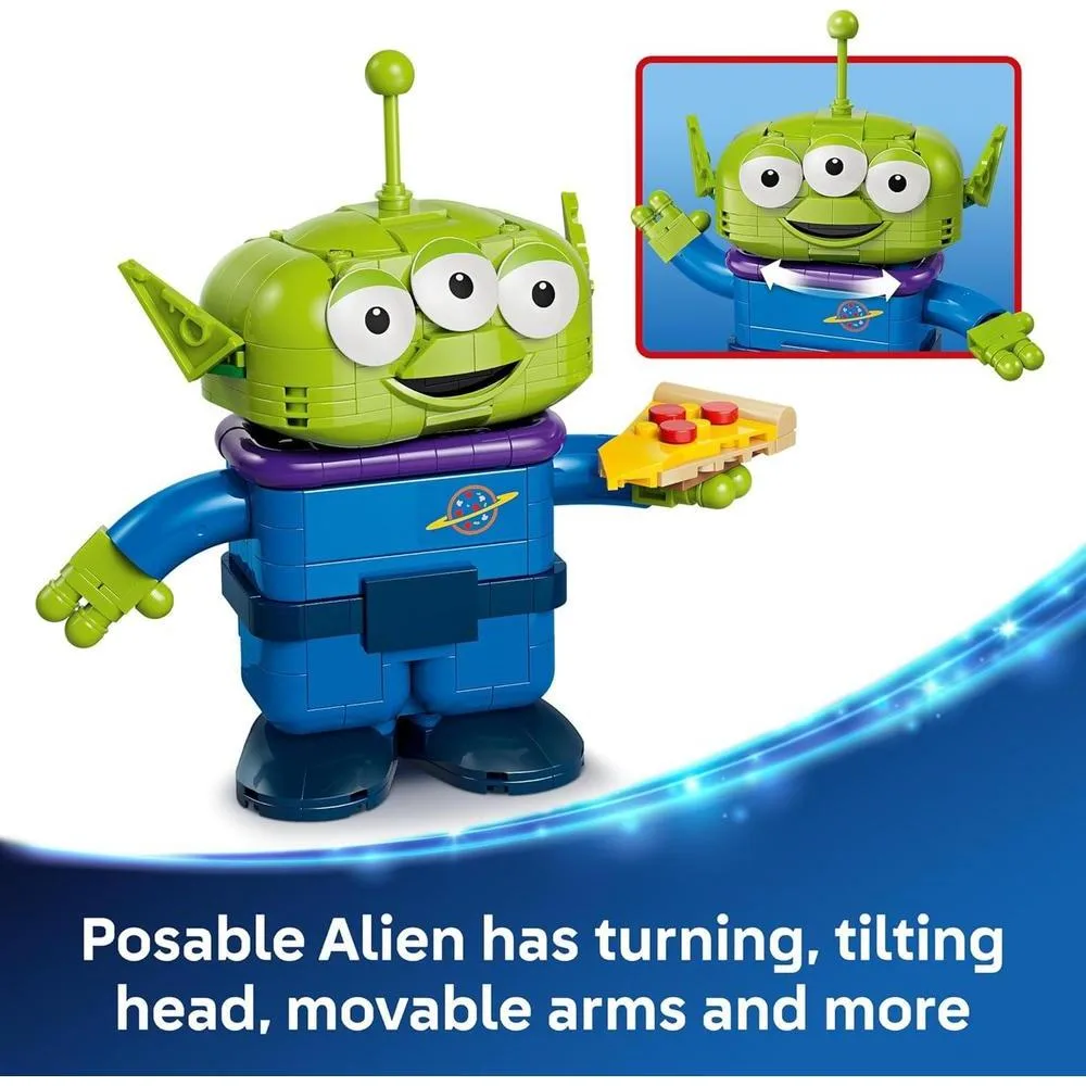 LEGO Disney y Pixar Toy Story Alien con Nave Espacial de Pizza Planet, Juguete de Construcción para Niños y Niñas