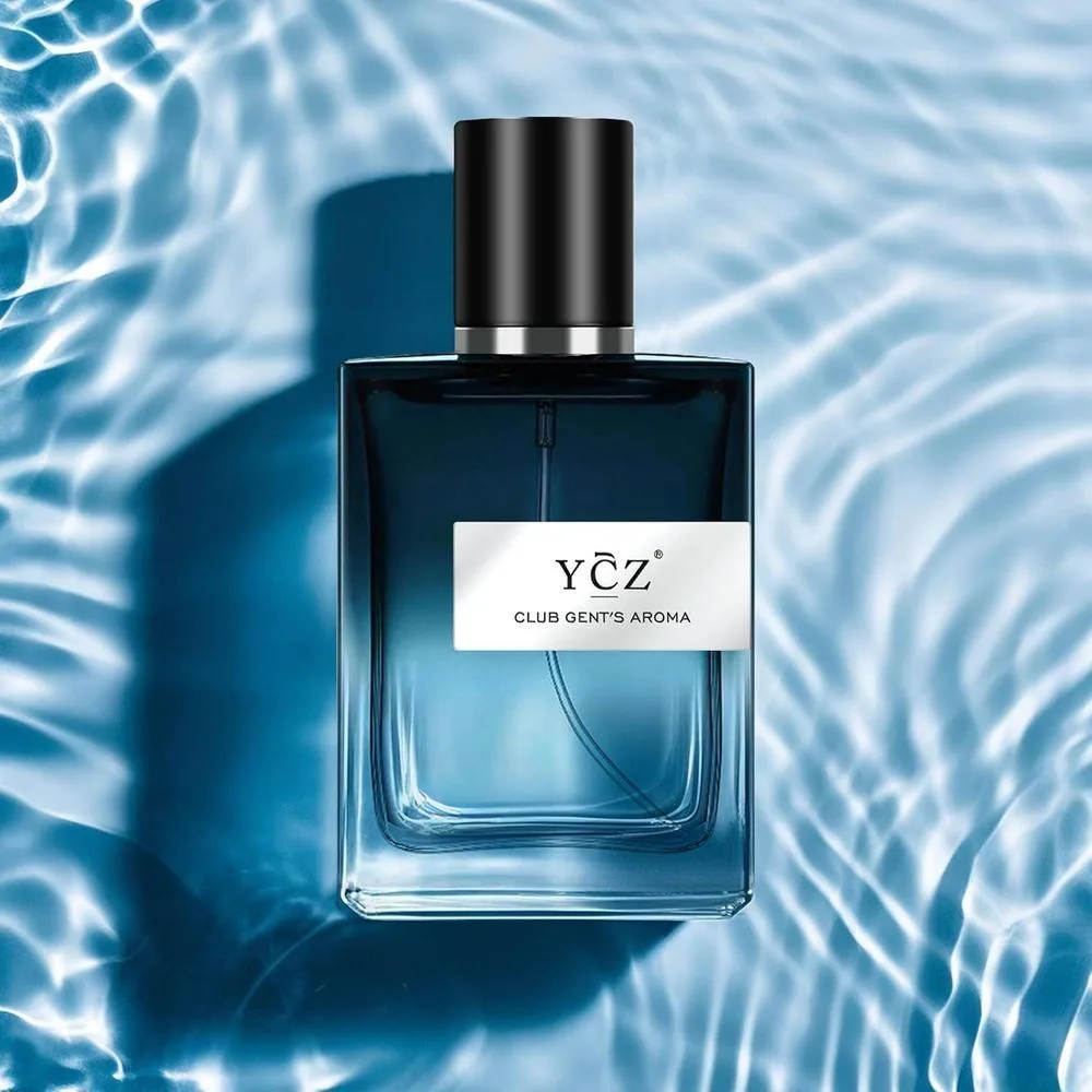 Ycz Club Perfume para hombres, fragancia esencial de larga duración con notas aromáticas amaderadas de aldehído