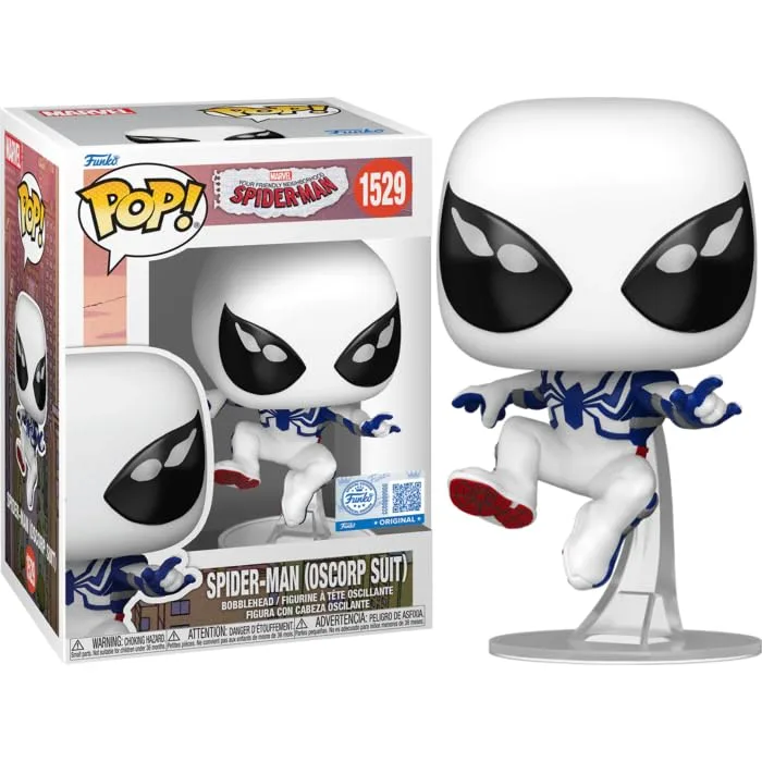 Figura Coleccionable Pop! Spider-Man Oscorp Suit Your Friendly Neighborhood Spider-Man 2025
