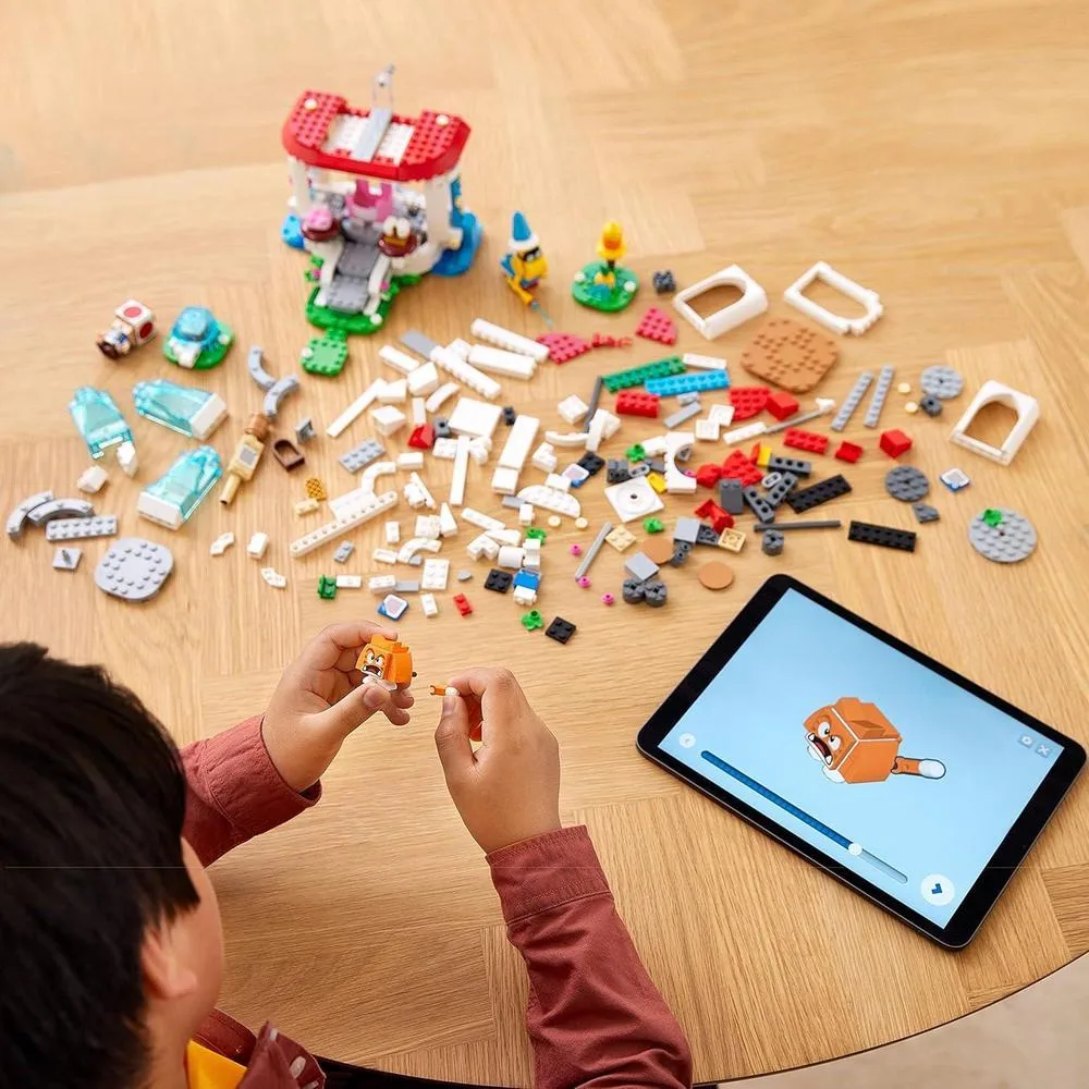 LEGO Super Mario Set de Expansión Traje de Gato Peach y Torre Helada 71407 para Niños con 494 Piezas de Juego