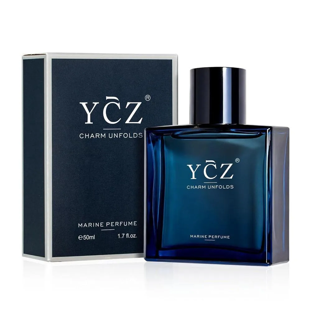 Ycz Charm Unfolds Perfume Marino para Hombres, Colonia Eau De Parfum de Larga Duración, Fragancia Oriental Amaderada