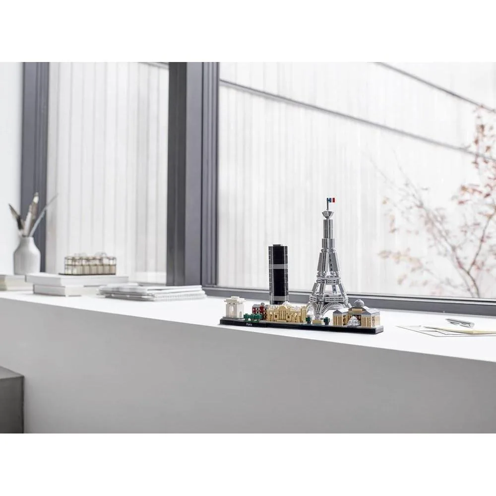 LEGO Architecture París: Juego de Construcción de Exhibición Detallada para Niños y Niñas de 12 Años en Adelante