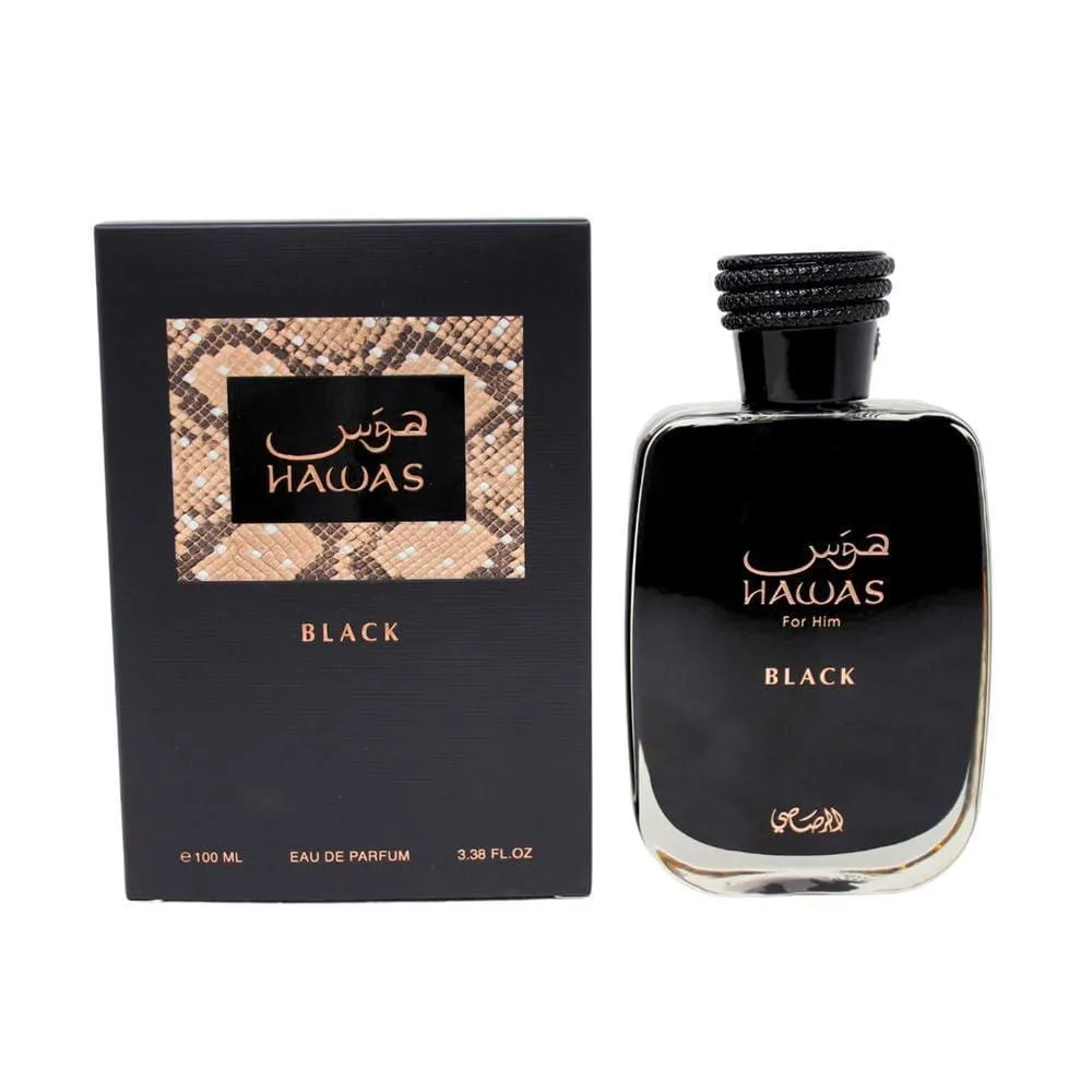 RASASI HAWAS BLACK: fragancia exótica femenina con notas de piña, madera de cedro y ámbar
