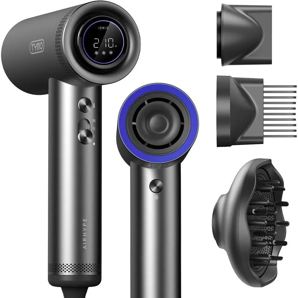 Secadora de cabello Tymo Blow Dryer con peine y difusor 110,000RPM
