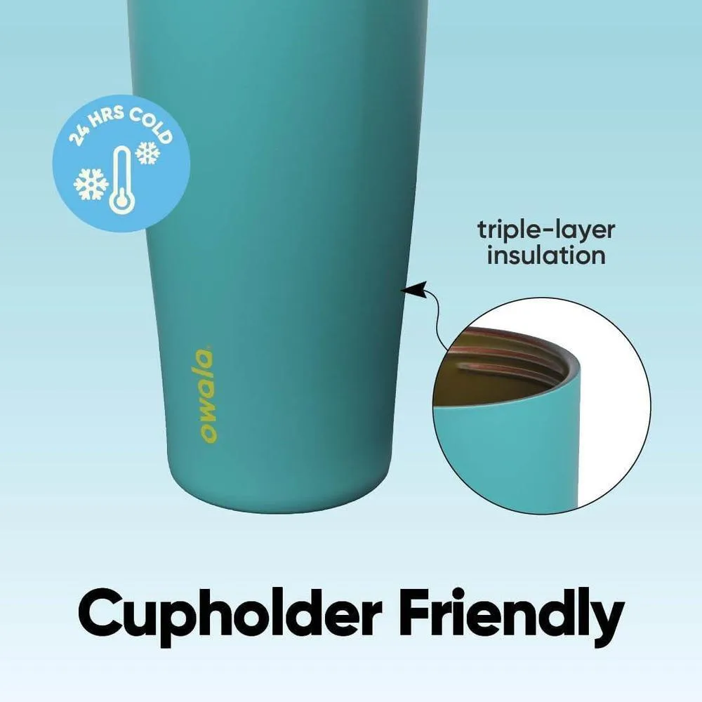 Botella de Agua Owala FreeSip Sway de Acero Inoxidable con Pico de Dos Vías y Asa de Cubo, Aislada y Sin BPA