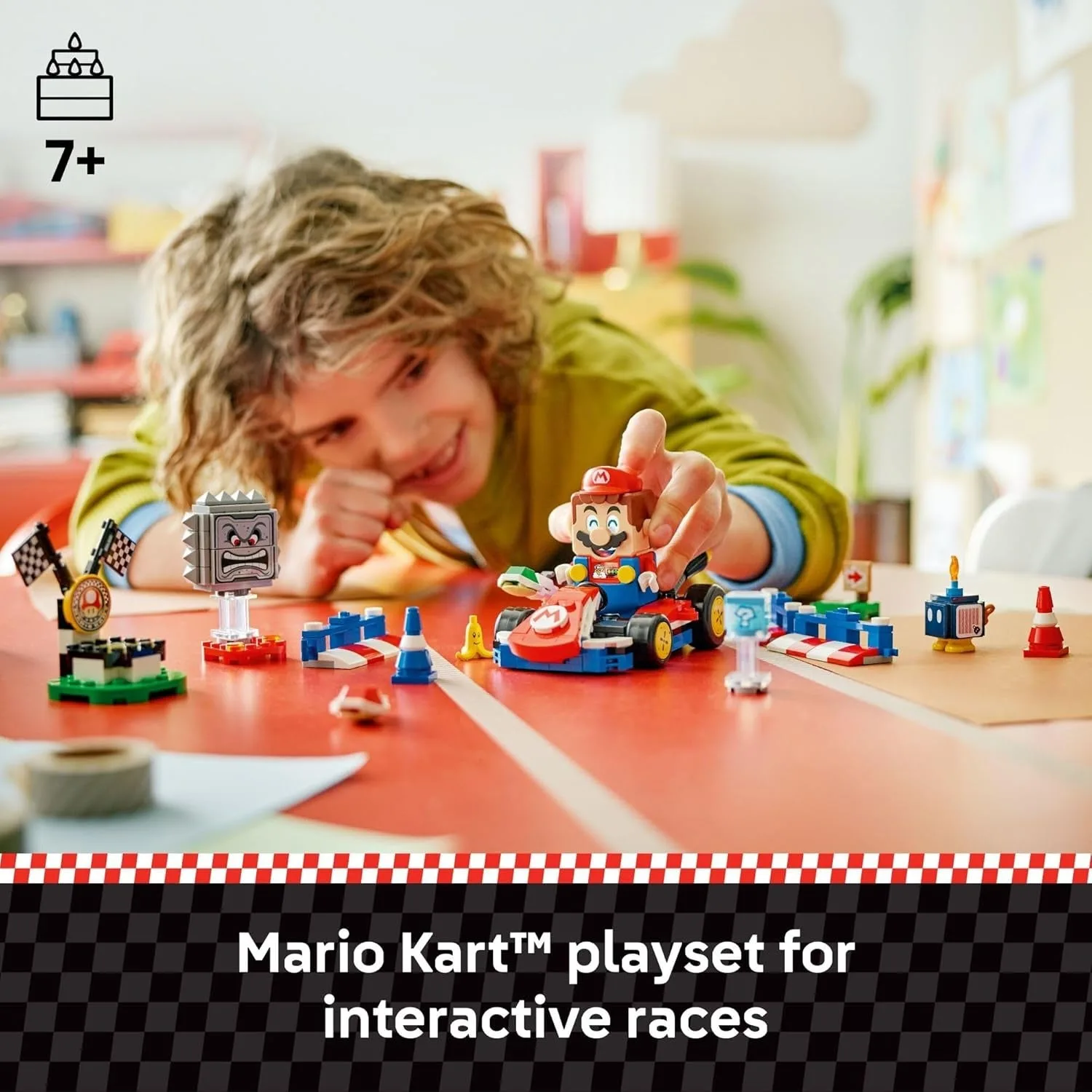 LEGO Super Mario: Mario Kart – Interactive Mario & Standard Kart Building Toy