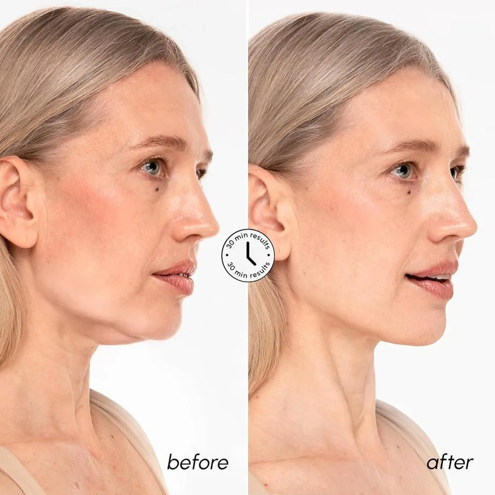 Máscara de elevación MAREE V Line con oro de 24k, colágeno profundo para mujeres, reafirma cuello y mandíbula con retinol y ácido hialurónico
