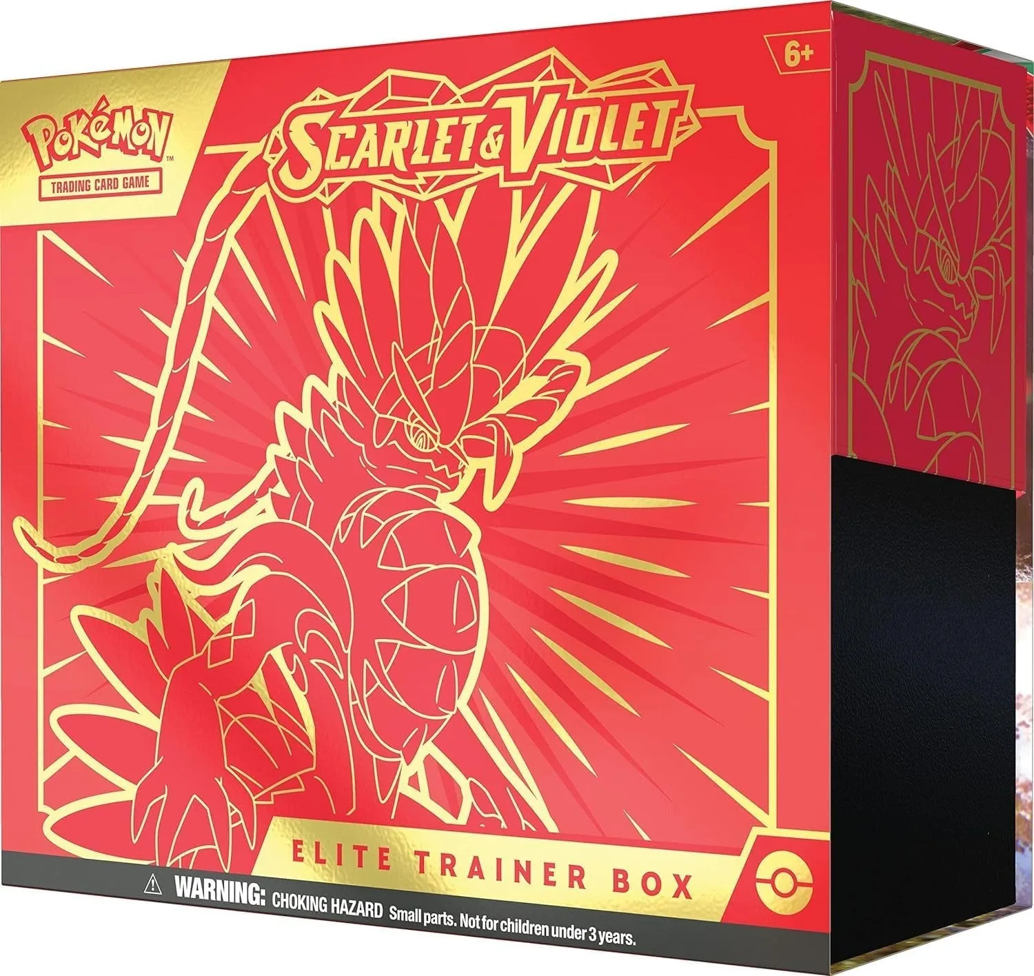 Pokémon TCG: Estuche de Entrenador Élite Scarlet & Violet (Miraidon Púrpura o Koraidon Rojo, Color Aleatorio)