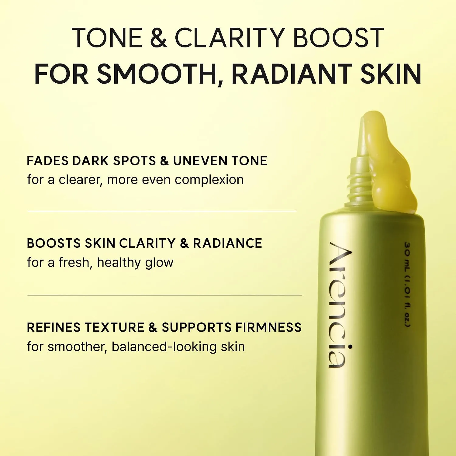 Arencia Suero de Vitamina C con Glutation, Niacinamida y Vitamina E para Piel Luminosa, Serum Facial Antioxidante Coreano, 30ml