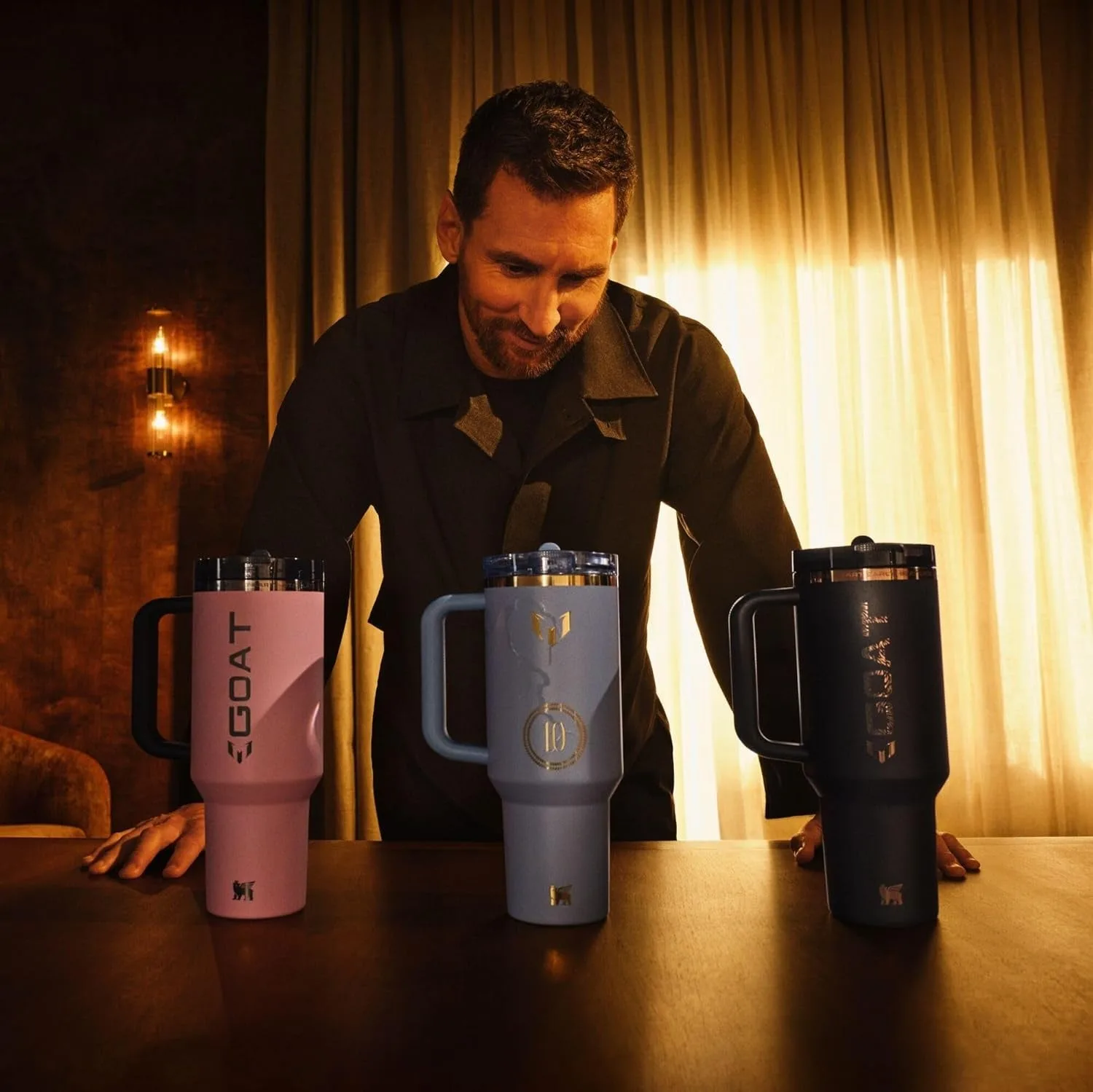 STANLEY x Messi Quencher ProTour Flip Straw Tumbler with Leakproof Lid, 40 oz