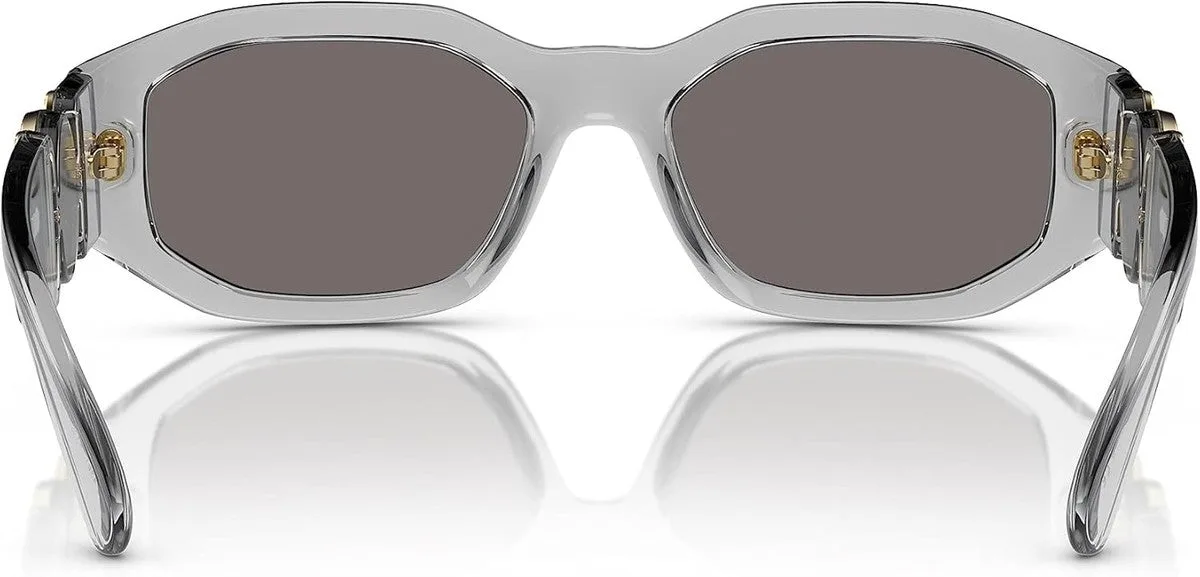 Versace Man Sunglasses Black Frame, Dark Grey Lenses, 53MM