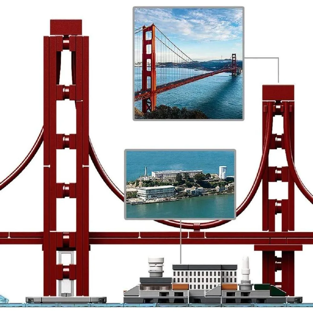 LEGO Architecture Skyline San Francisco Kit con Alcatraz y Golden Gate