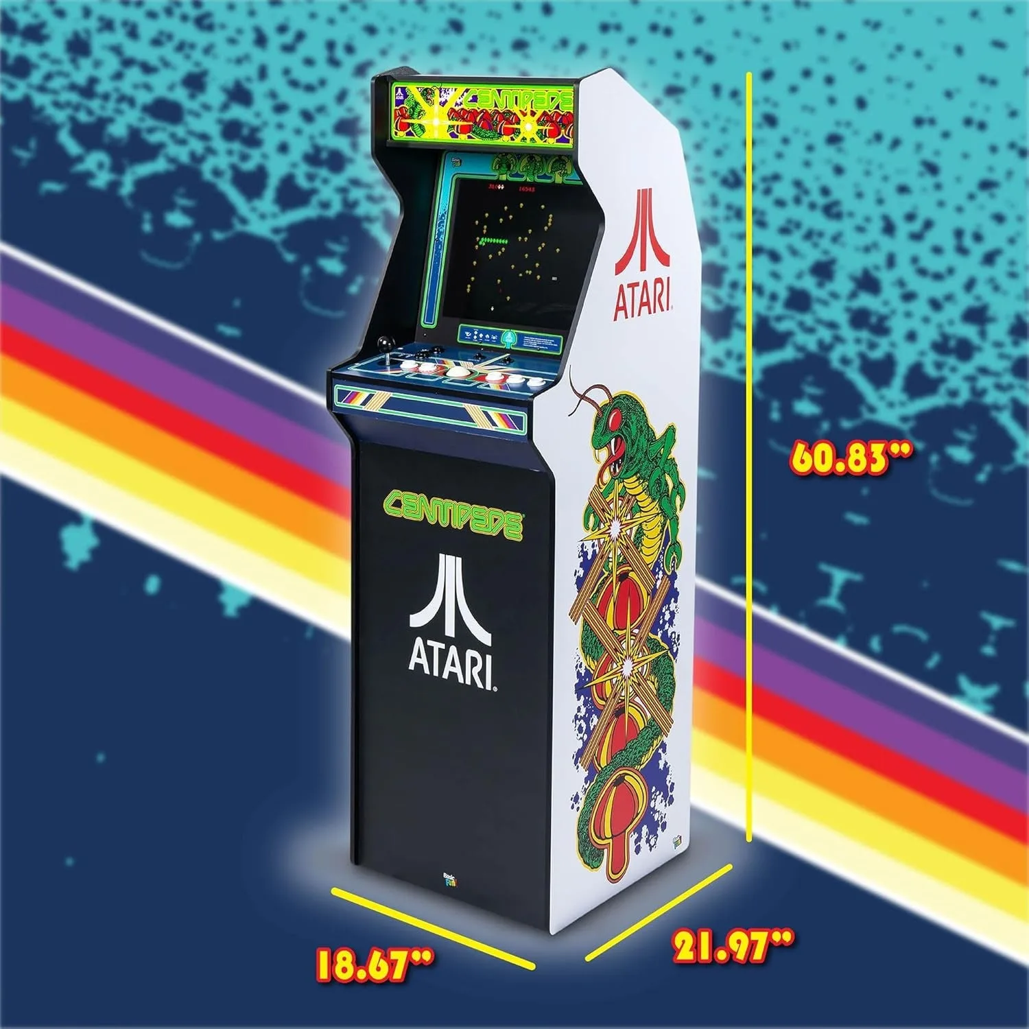 ARCADE CLASSICS - Atari Centipede Ultra Series Game Machine, 40 Games, 17" Liquid Crystal Screen
