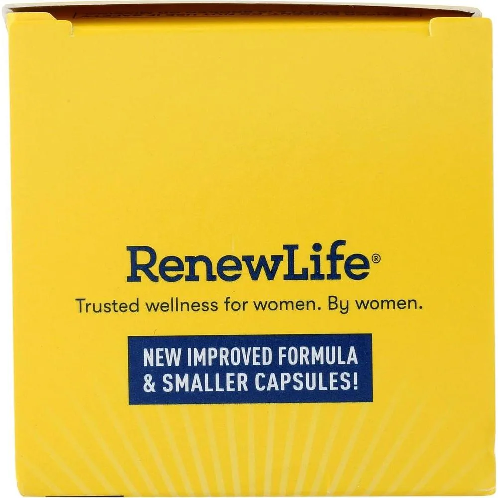 Renew Life Cápsulas de Probióticos para Mujeres con L. Rhamnosus GG, Salud Digestiva e Inmune, Sin Lácteos, Soja ni Gluten