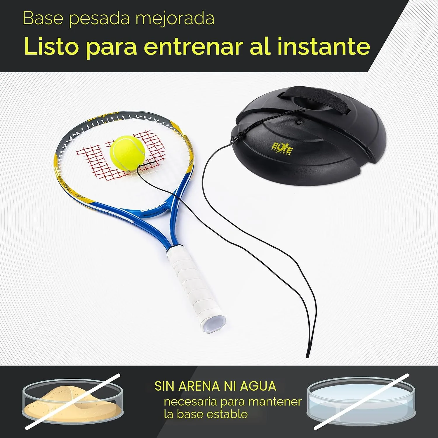 Juego de pelotas de rebote de tenis