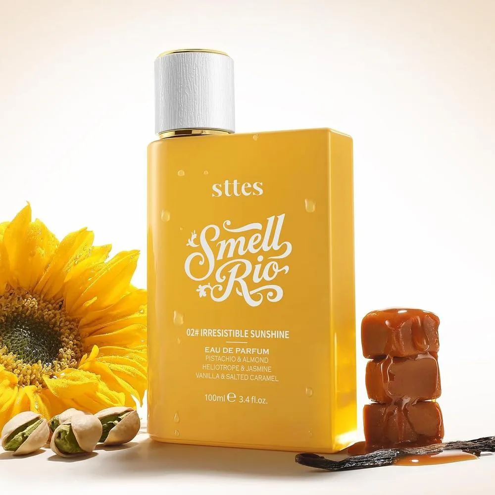 Sttes Perfume 602# Irresistible Sunshine para mujeres – Pistacho, vainilla y caramelo salado, dulce gourmand fragrance