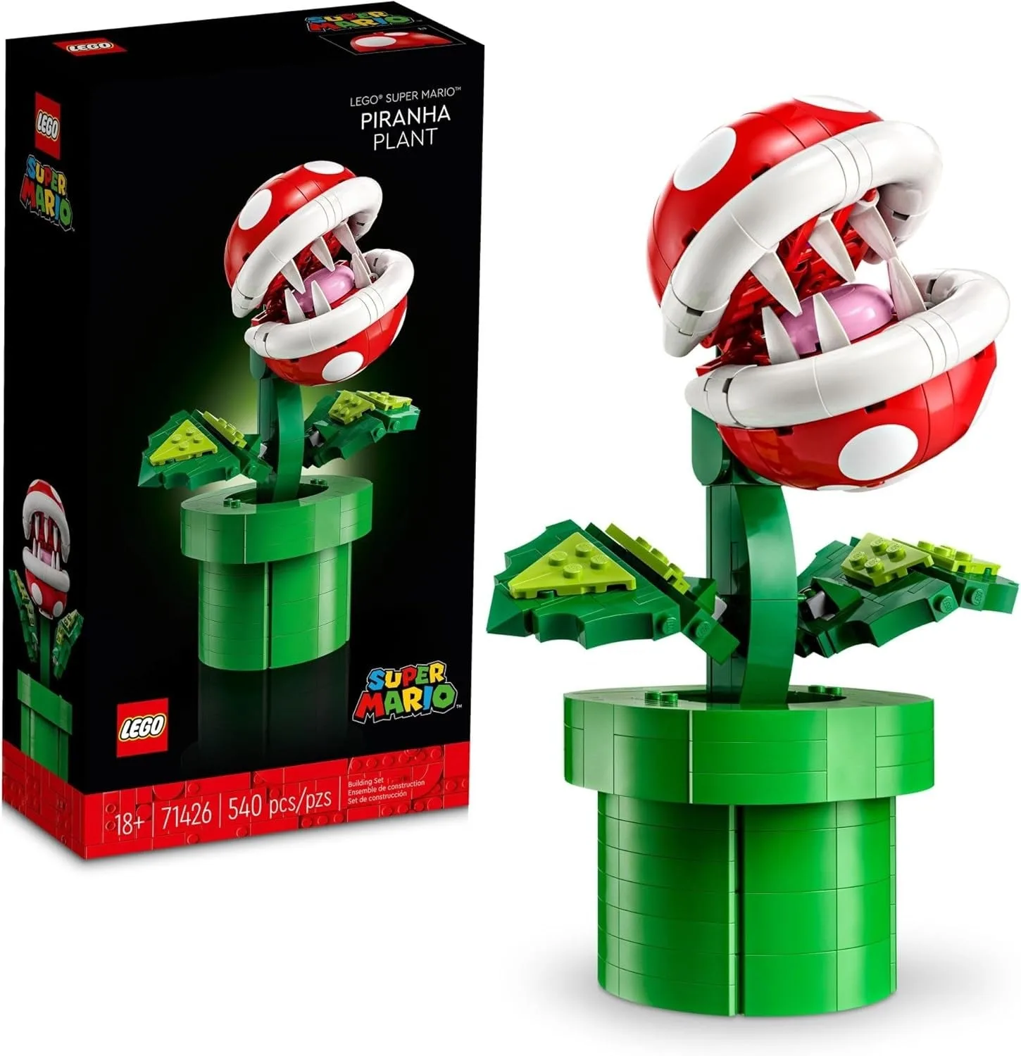 LocoLee LED Light Kit Compatible with LEGO Piranha Plant 71426 Set DIY Creative Lighting Set Accessories Compatible with LEGO Mario Piranha 71426 Building Set (Lights Only, No Models)