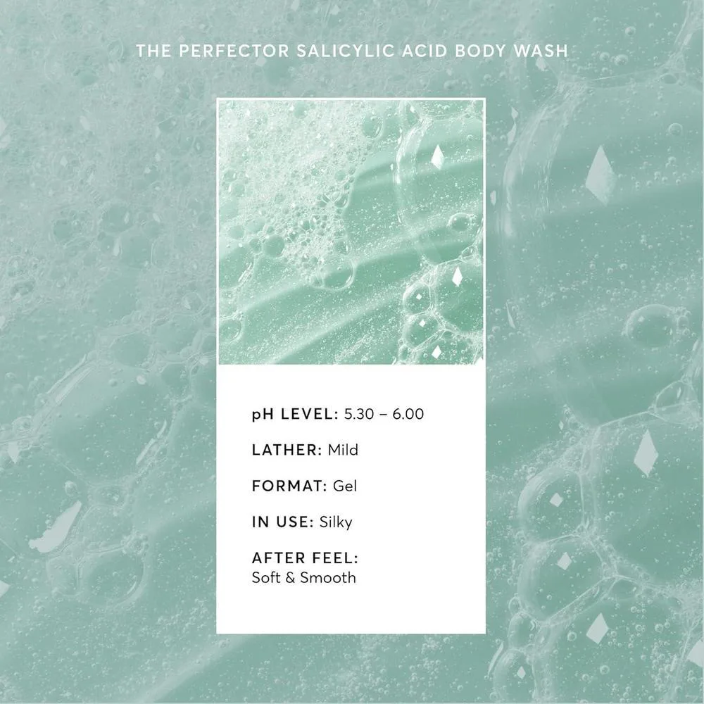Naturium The Perfector Gel de baño con ácido salicílico y limpiador suave, ideal para purificar y suavizar la piel