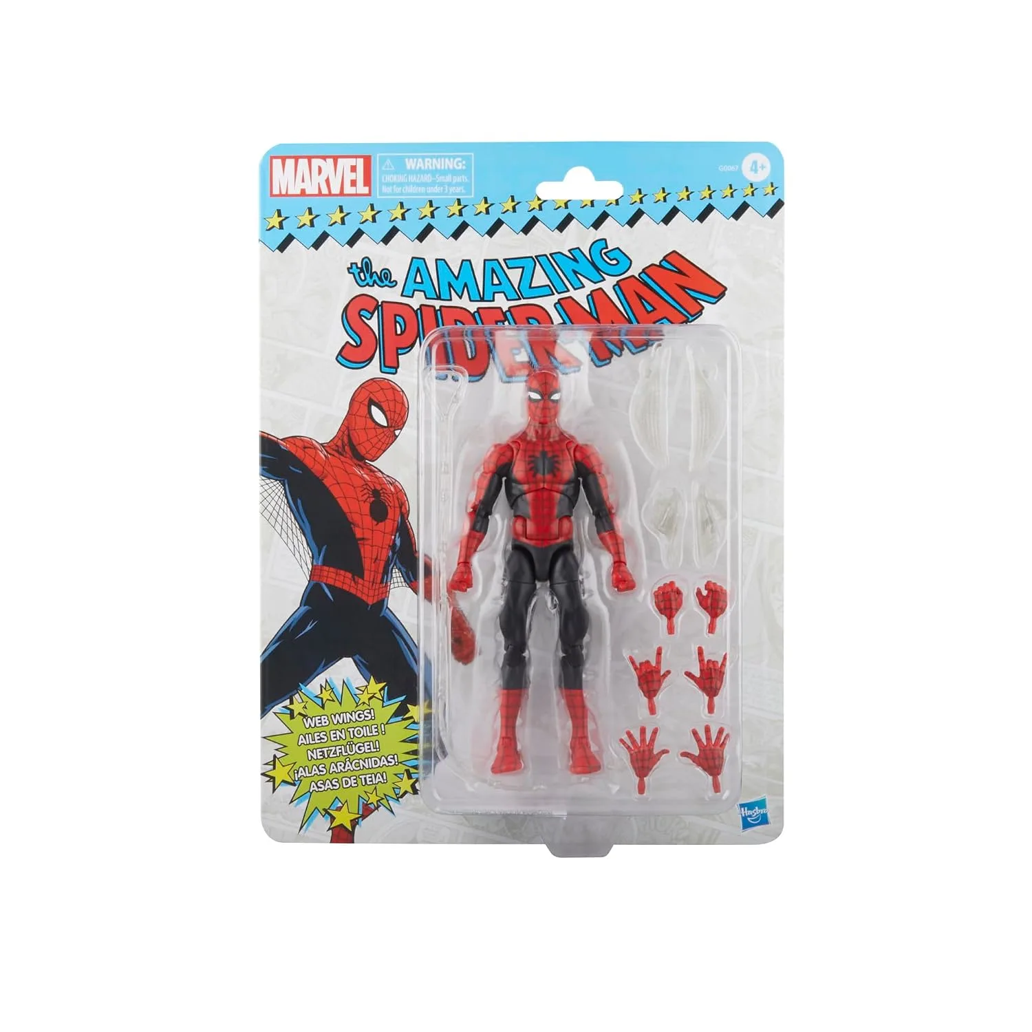 Marvel Legends Series The Amazing Spider-Man Retro Action Figure 6 pulgadas