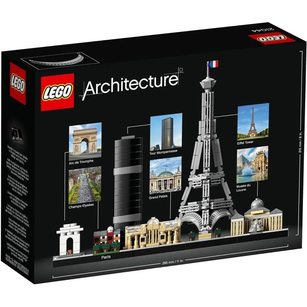 LEGO Architecture París: Juego de Construcción de Exhibición Detallada para Niños y Niñas de 12 Años en Adelante