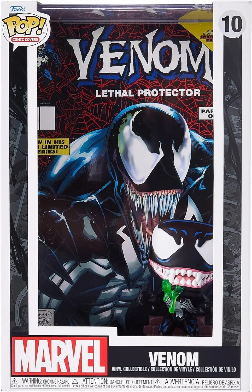 Figura Coleccionable Funko Pop Comic Cover Venom Lethal Protector Marvel
