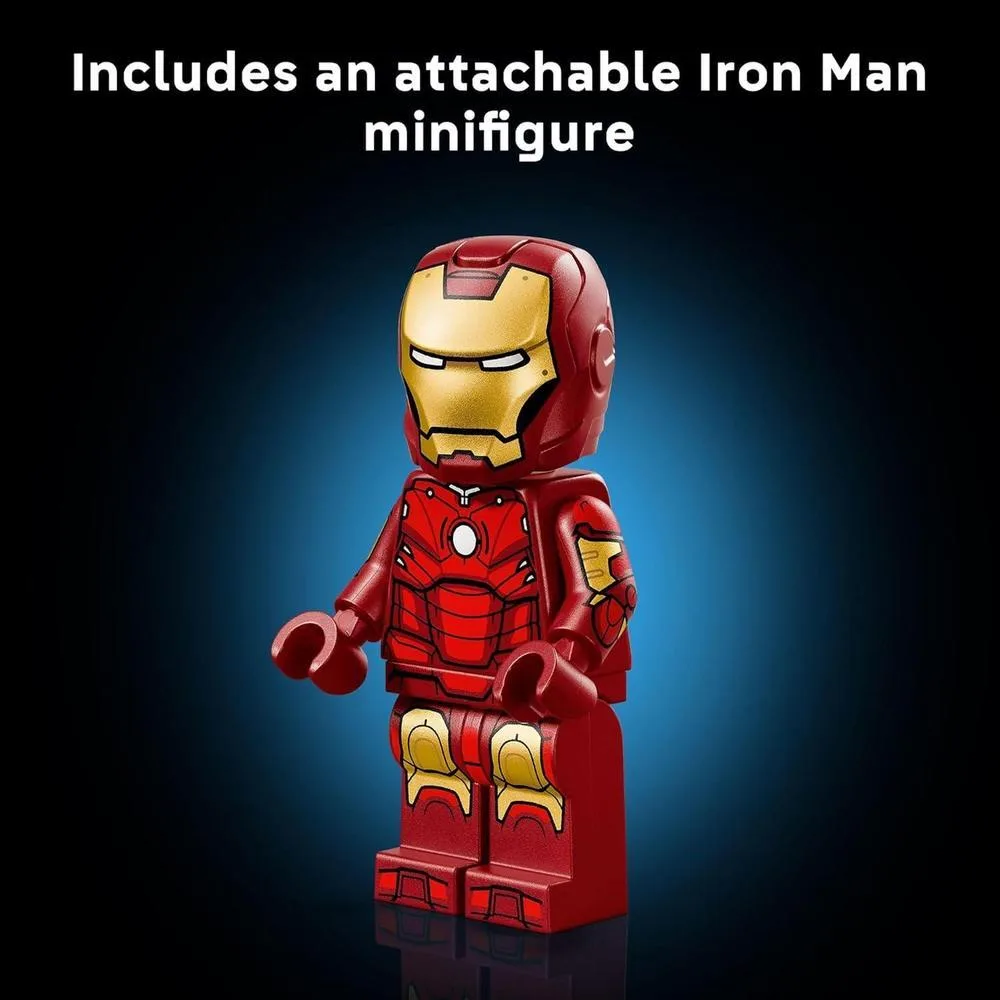 LEGO Marvel Iron Man Mark 3 Edición de Coleccionistas - Set de construcción posable con minifigura para adultos