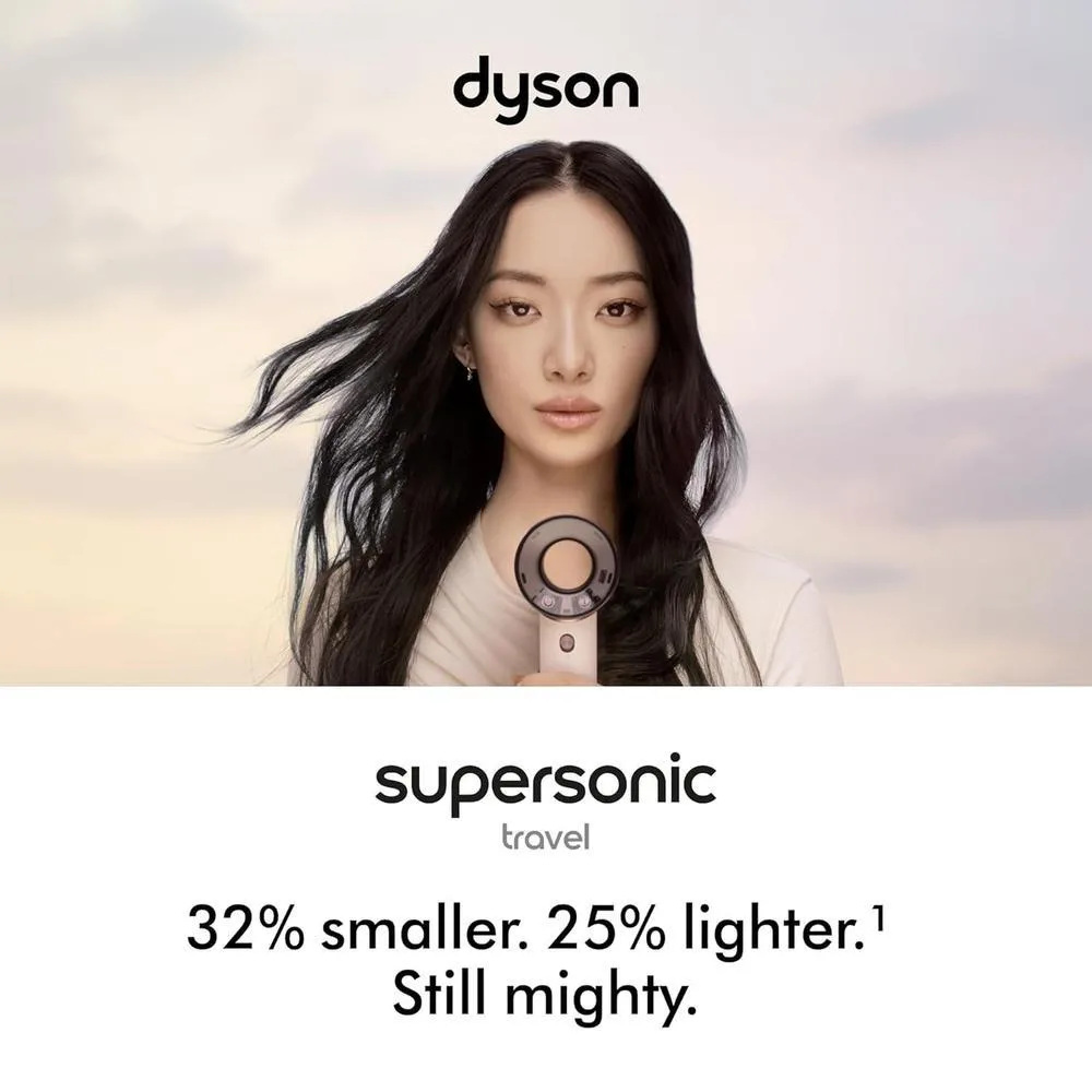 Dyson secador de pelo supersónico de viaje, tecnología avanzada en diseño compacto y portátil