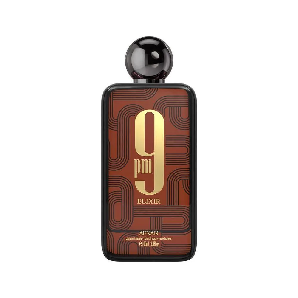 Perfume Afnan 9 PM Elixir Unisex Extrait de Parfum 3.4 Fl. Oz
