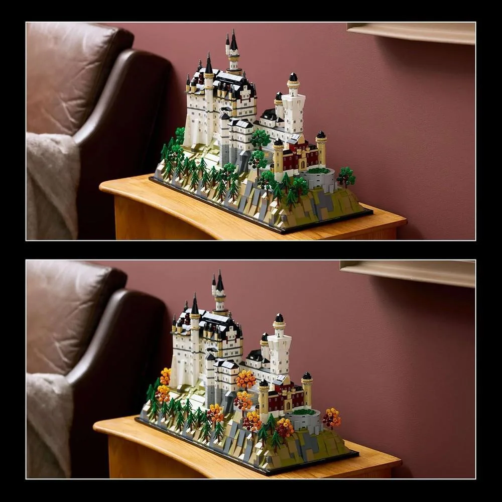 LEGO 21063 Arquitectura Castillo Neuschwanstein, Juguetes de Construcción para Cumpleaños, Bloques para Hombres y Mujeres