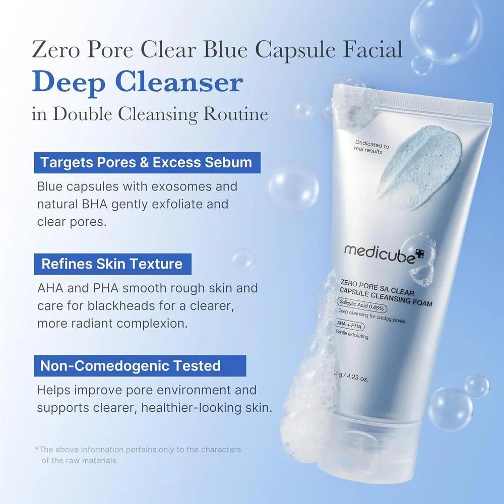 Limpiador Facial Medicube Zero Pore Deep Cleanser AHA, BHA, PHA 120g
