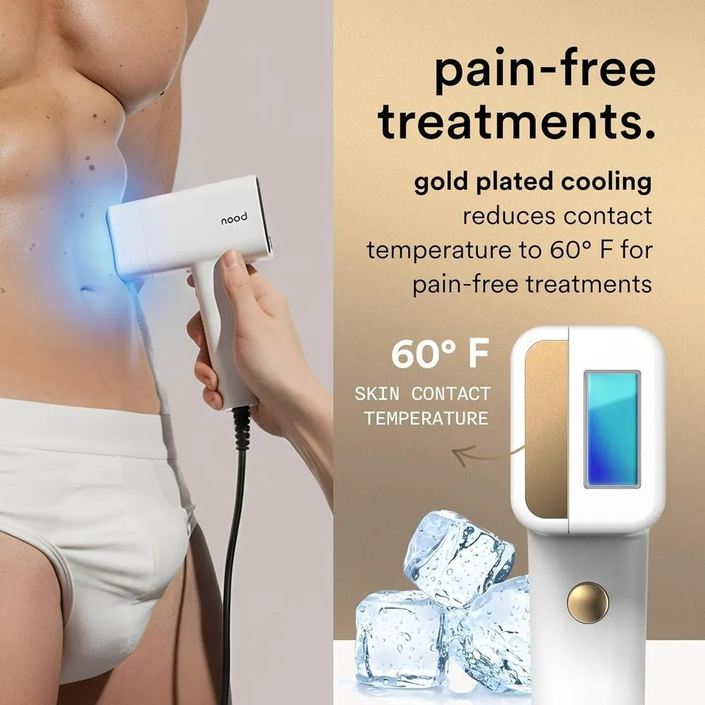 Nood Flasher Pro - Dispositivo IPL para depilación láser y terapia anti-edad con luz roja, sin dolor para hombres y mujeres