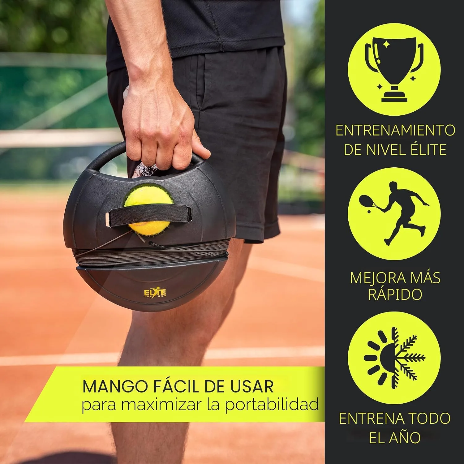 Juego de pelotas de rebote de tenis