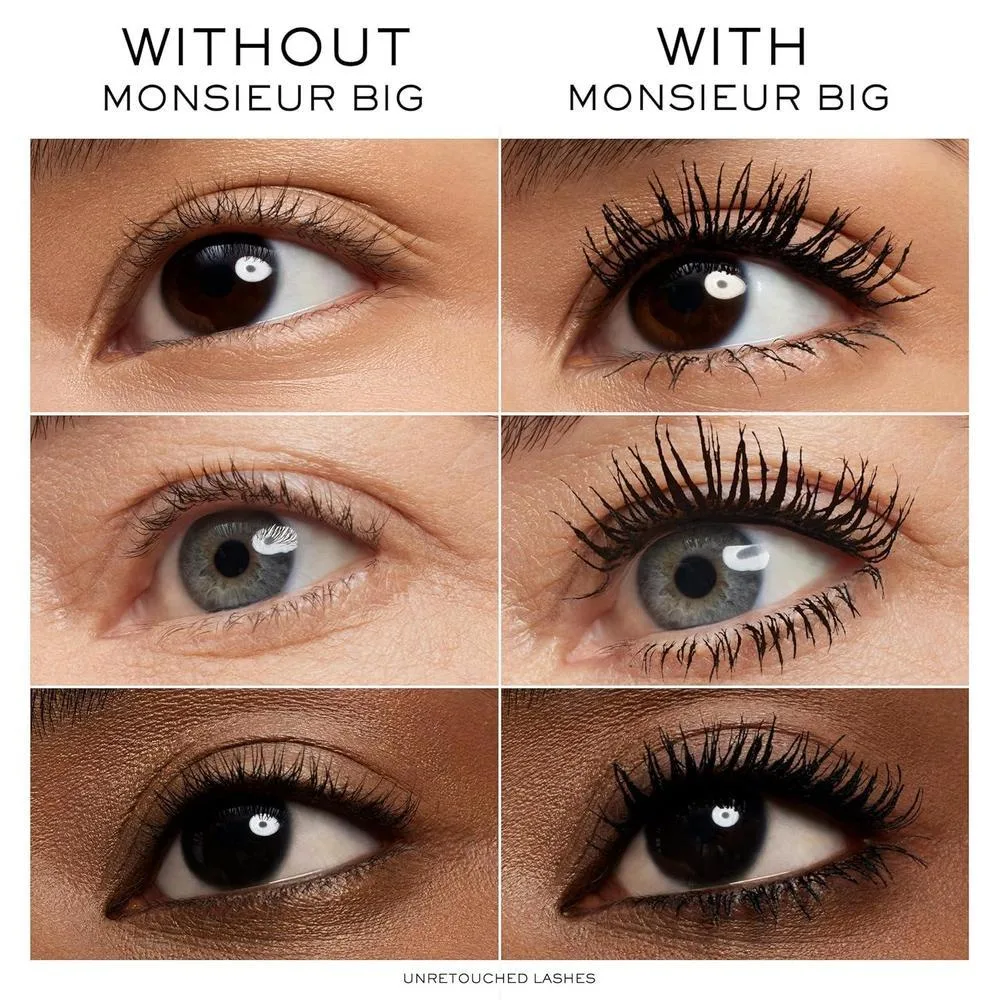 Máscara De Pestañas Lancôme Monsieur Big Voluminizadora Negro 24h Efecto Pestañas Postizas
