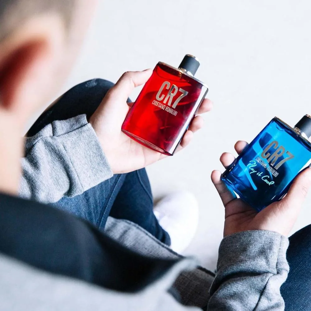 CR7 Cristiano Ronaldo Eau De Toilette con aroma amaderado y almizclado, incluye lavanda, cardamomo, tabaco y cedro, parte de la colección original