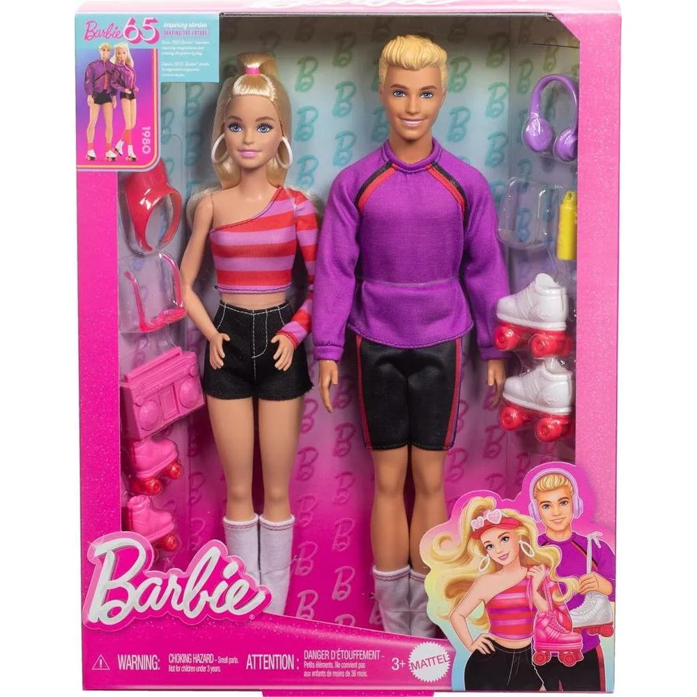 Set Barbie Fashionistas con muñecas y accesorios, colección 65 aniversario (Edición exclusiva Amazon)