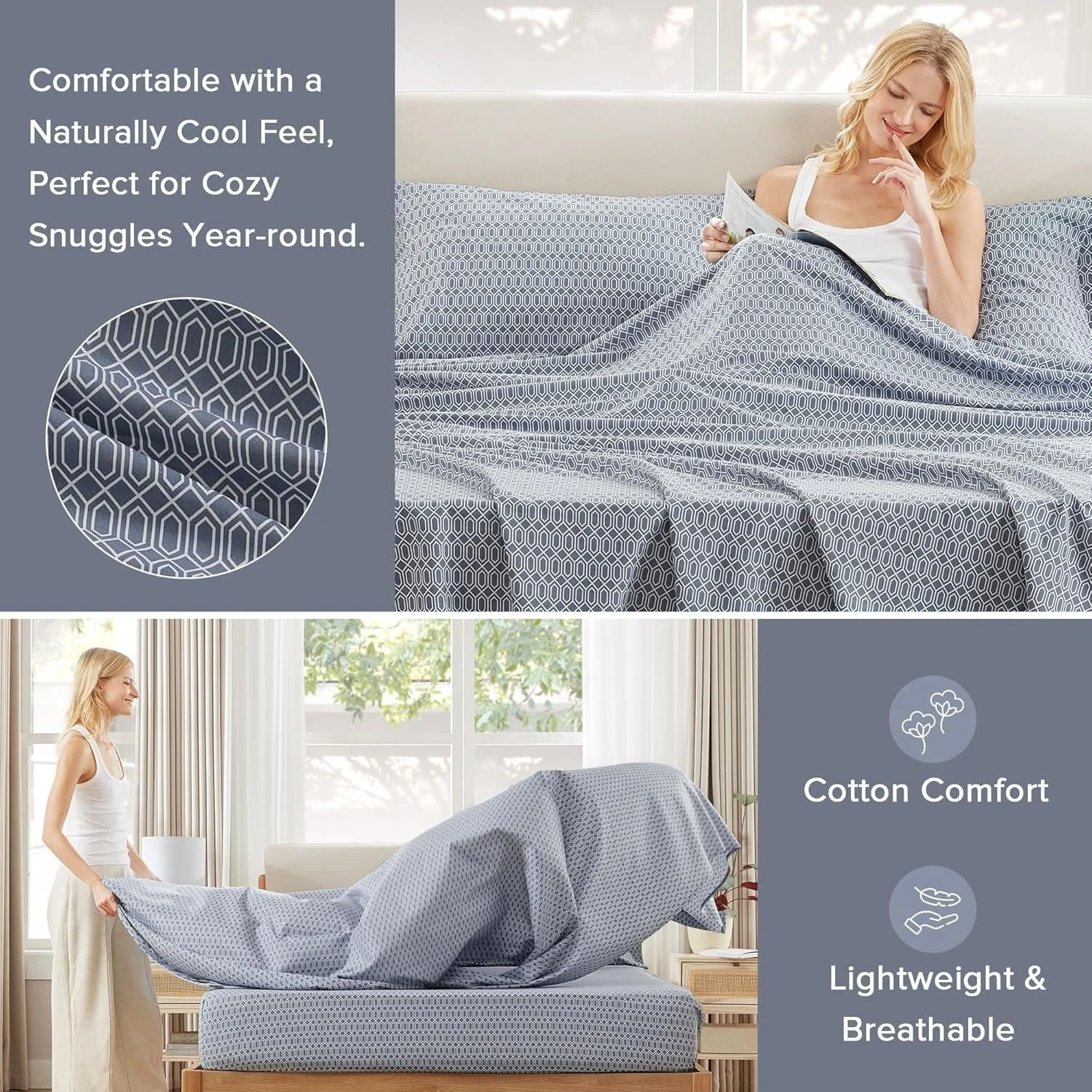 Comfort Spaces store Comfort Spaces 100% Cotton Breathable