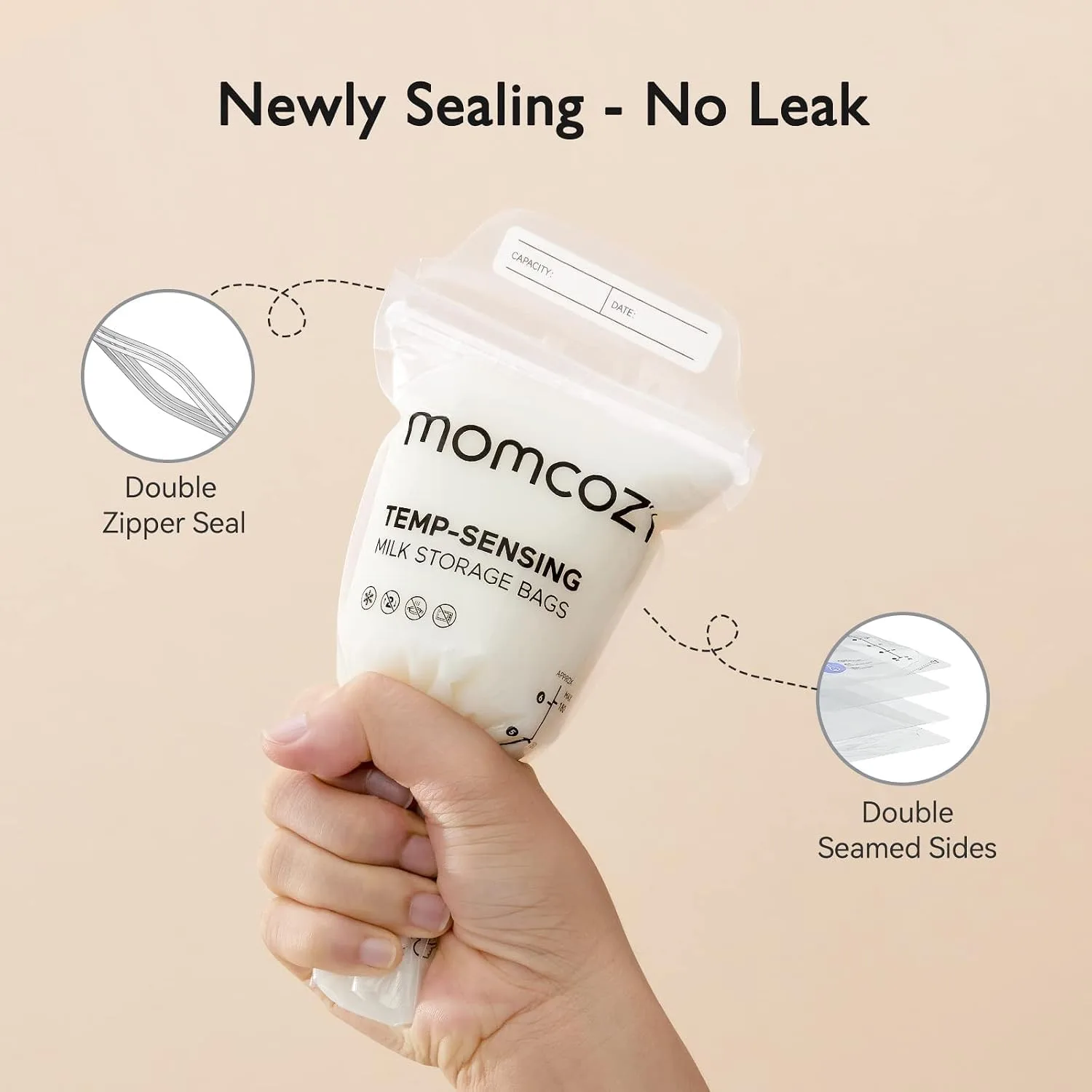 Momcozy Bolsas de almacenamiento de leche materna