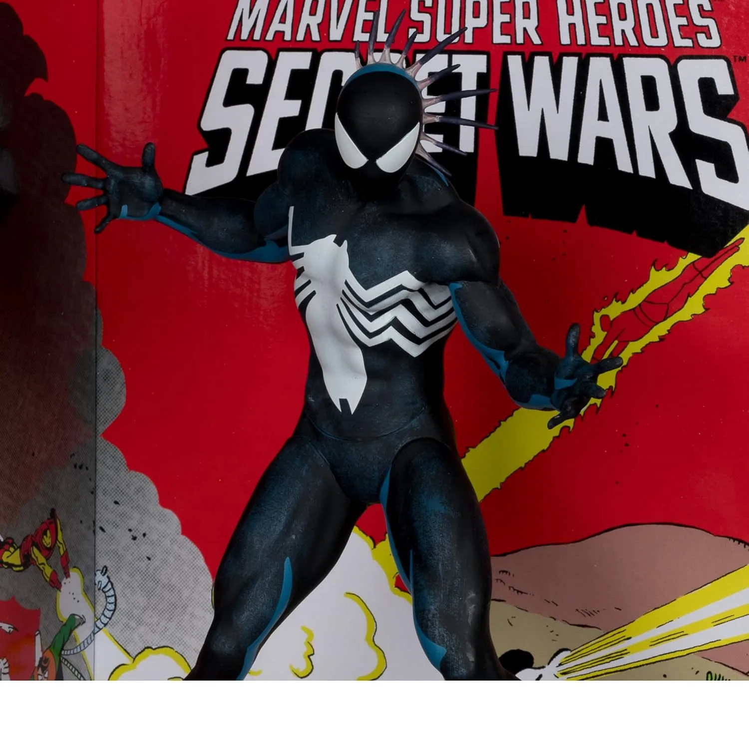 McFarlane Toys Marvel Spider-Man Escala 1:6 con Escena y Comic (Marvel Super Heroes Secret Wars #8)