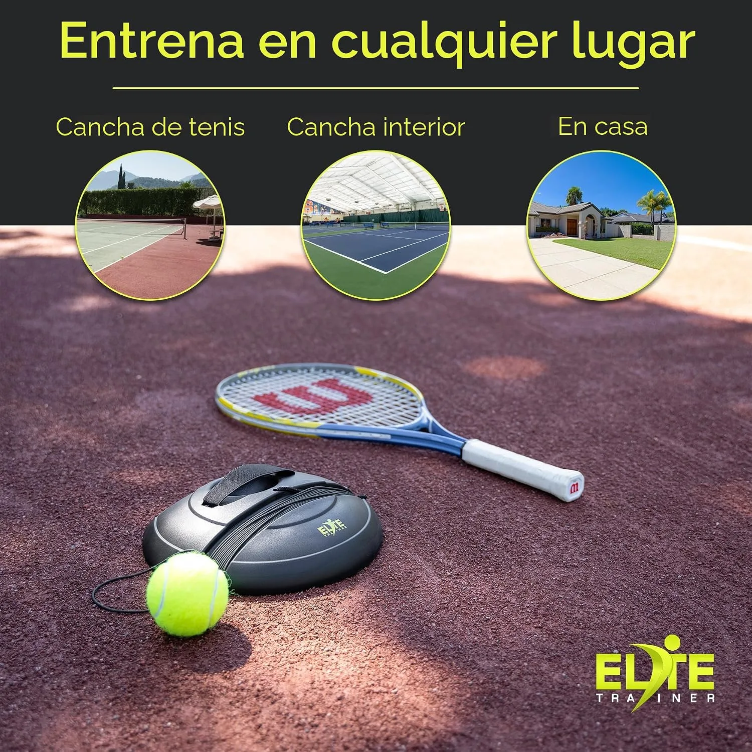 Juego de pelotas de rebote de tenis