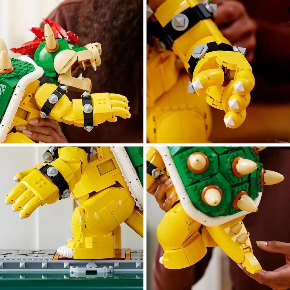 LEGO Super Mario El Poderoso Bowser, Kit de Construcción de Modelo 3D, Figura Articulable Coleccionable con Plataforma de Batalla