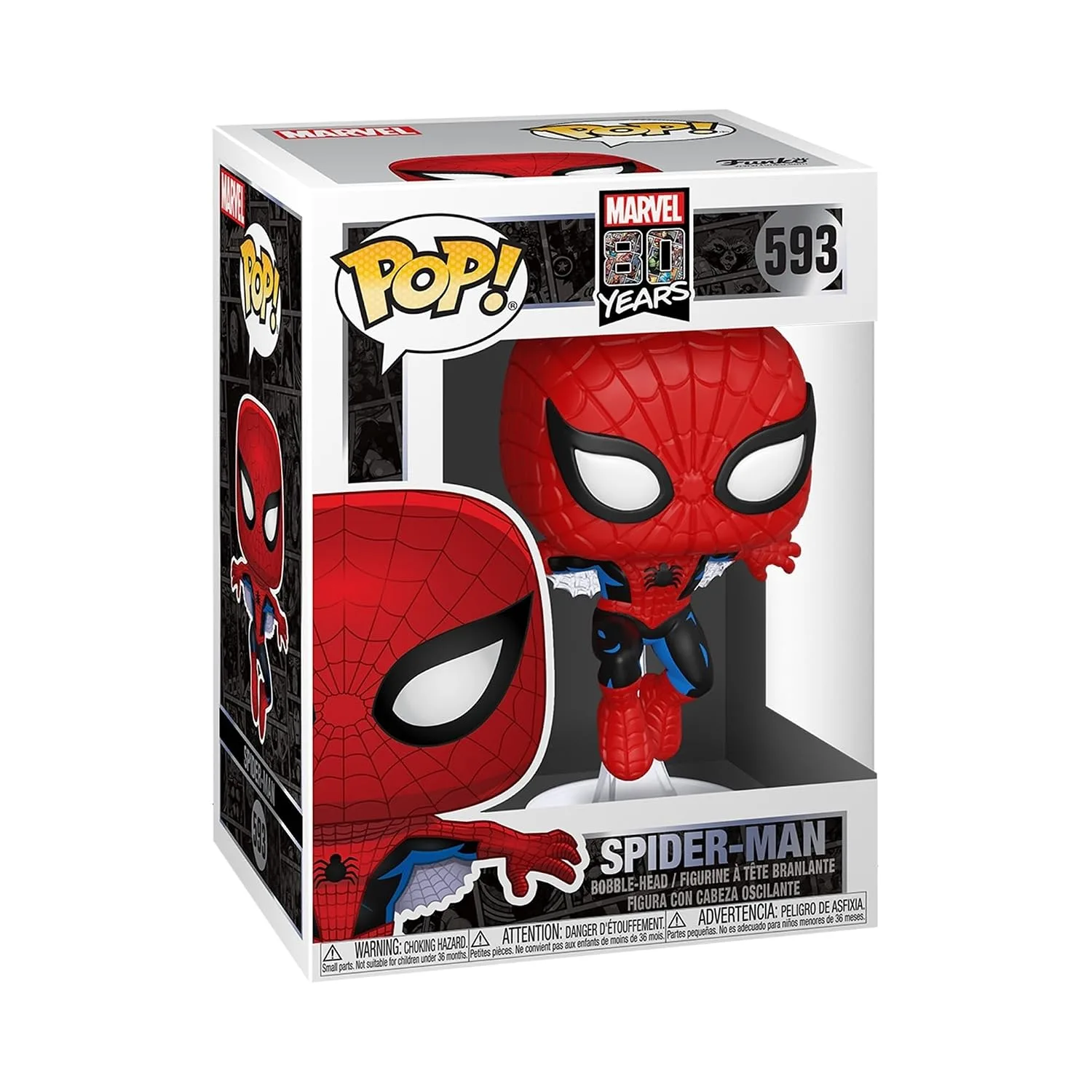 Figura Coleccionable Funko POP! Marvel 80th First Appearance Spider-Man