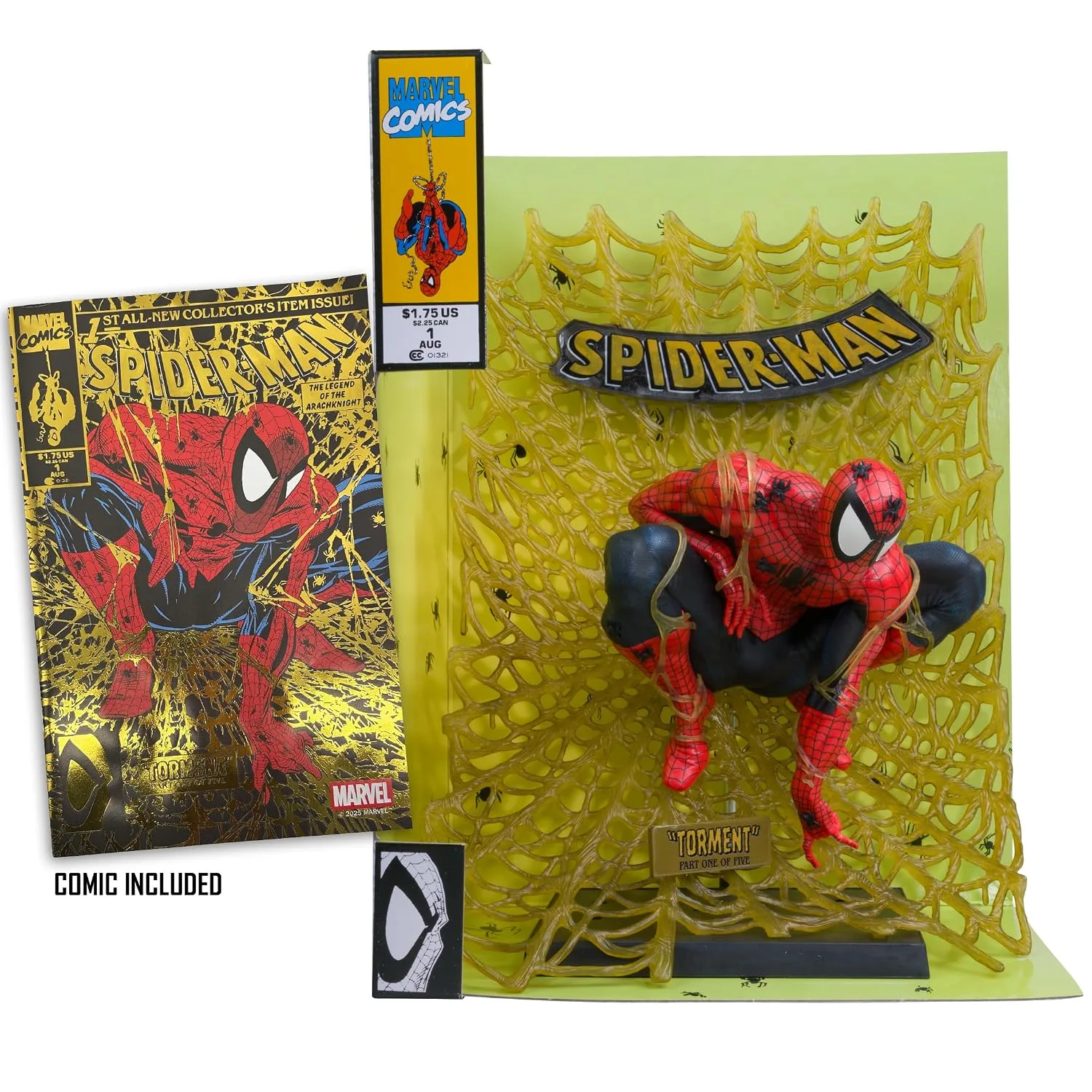 McFarlane Toys Marvel Statue PVC 1/6 Spider-Man (Spider-Man #1) Gold Label