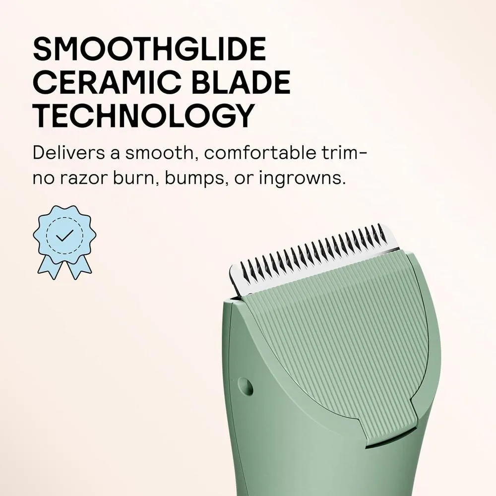 MERIDIAN The Trimmer Original - Recortadora eléctrica para cabello púbico, pecho, piernas y bikini. Impermeable y recargable