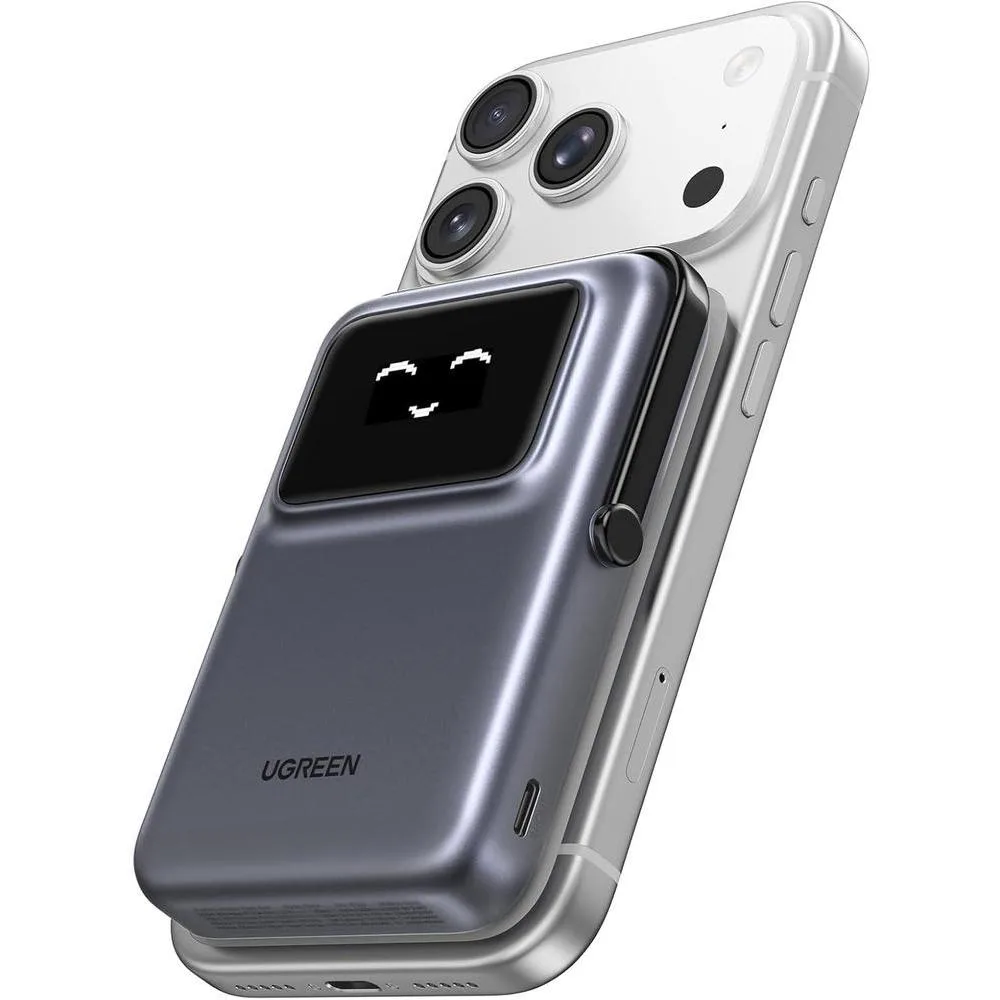 Batería Externa Ugreen Uno 10000mAh Magnetic Power Bank PD 20W Qi 7.5W