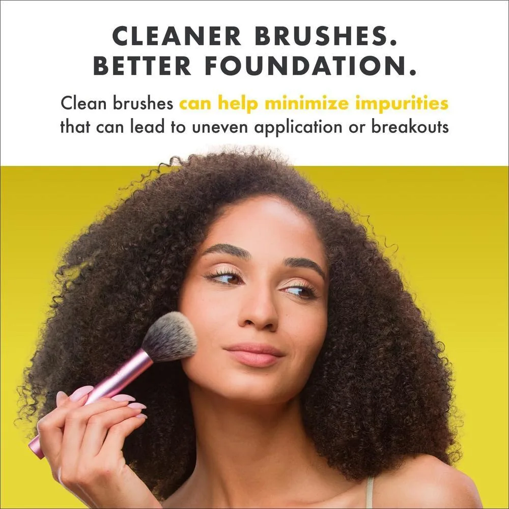 Limpiador profesional de brochas de maquillaje Cinema Secrets, fórmula rápida y sin enjuague, elimina maquillaje resistente