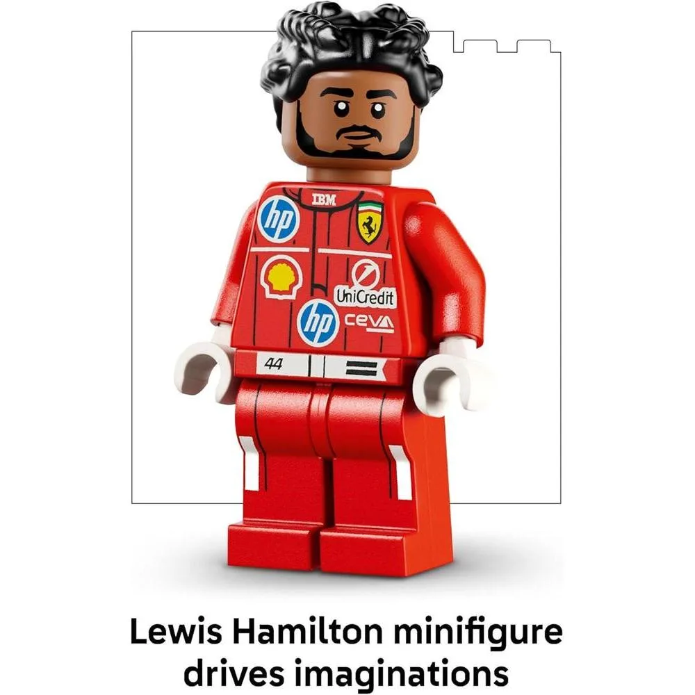 LEGO Ediciones Scuderia Ferrari Casco de Lewis Hamilton Juego de construcción para adolescentes y fanáticos de F1