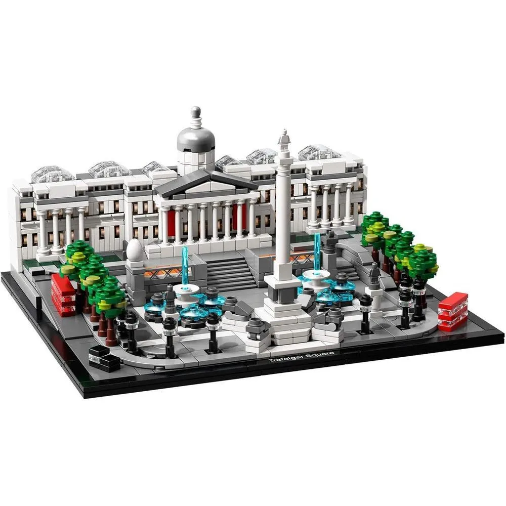 Kit de construcción LEGO Architecture Trafalgar Square con 1197 piezas para fans de la arquitectura, ideal para todas las edades